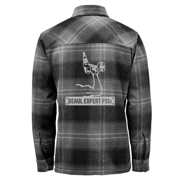 Image de Veste à carreaux doublée en sherpa Highland pour homme